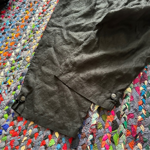 Lot Of 2 Silhouettes Linen Cropped Pull On Pants Womens Plus Size 3X Black Brown - Picture 14 of 16